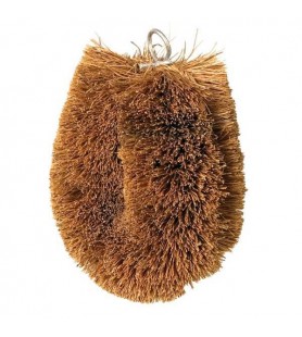 Coconut fibre brush.