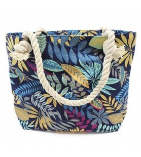 Rope Handle Bag - Teal And...