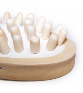 Anti-cellulite wooden massager