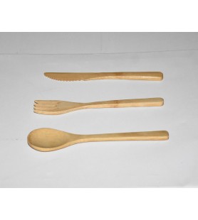 Cutlery Bamboo, spoon fork...