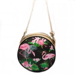 Eco Ronde Tas Flamingo