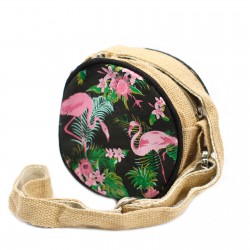 Eco Ronde Tas Flamingo